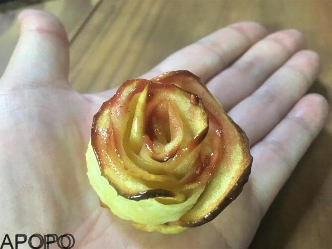 s_180123-120_簡単！りんごのアレンジ　スイーツ作り　薔薇のアップルパイを作ったよ